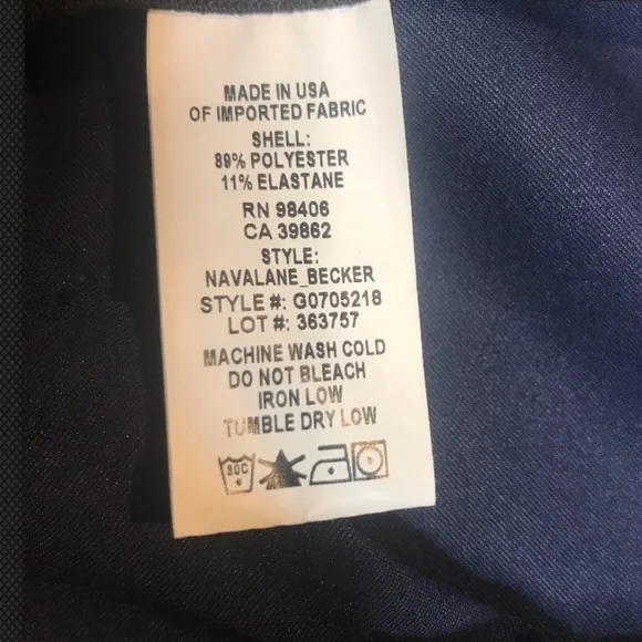 NWOT THEORY NAVALANE Stretch Skinny Navy Pants Size 0 - Picture 5 of 6